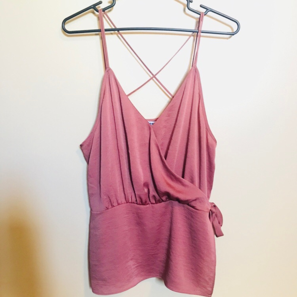 Express satin wrap cami